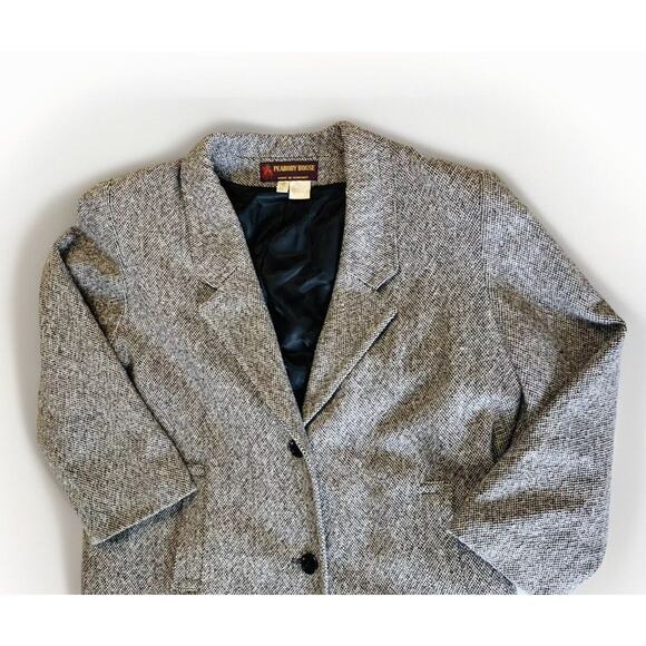 Vintage Peabody House Womens Sz 9/10 Tweed Wool Blend Coat - Picture 2 of 6
